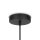 Suspension métal bois Ø 20 cm rond H : max. 329,5 cm