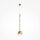 Lampe à suspendre métal verre Ø 16 cm H : max. 362,5 cm GU10