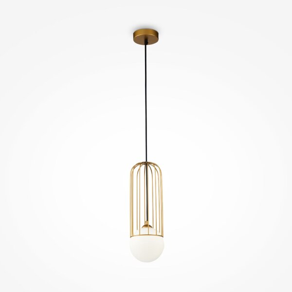 Suspension métal verre D : 12 cm rond H : max. 168 cm