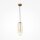 Suspension métal verre D : 12 cm rond H : max. 168 cm
