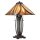Lampe de table haute brun or 63,5cm style Tiffany