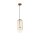 Lampe à suspendre métal verre Ø 15 cm rond H : max. 170 cm
