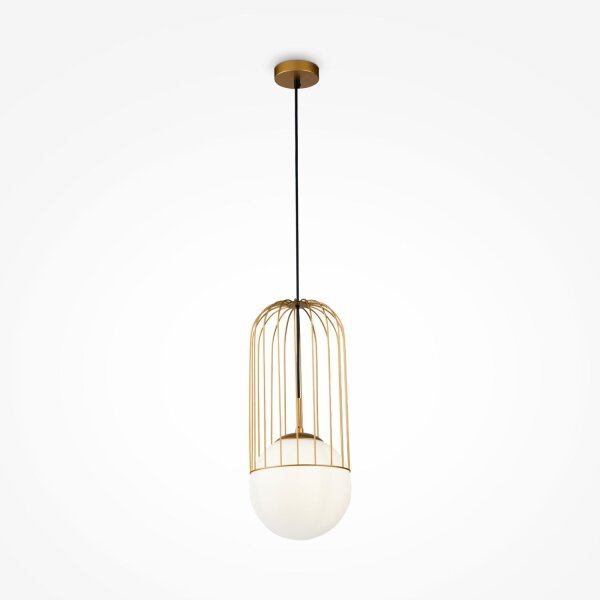 Suspension métal verre Ø 20 cm H : max. 176 cm E27