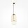 Suspension métal verre Ø 20 cm H : max. 176 cm E27