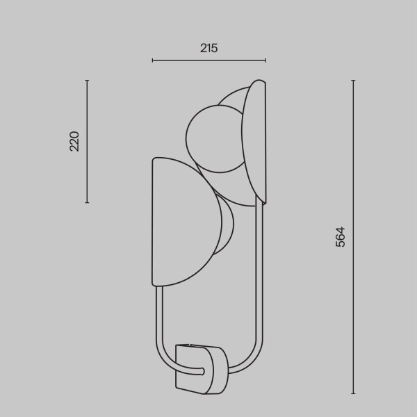 Applique Métal Verre G9 H : 56,4 cm en laiton blanc
