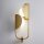 Applique Métal Verre G9 H : 56,4 cm en laiton blanc