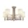 Lustre métal tissu 71 cm large E14 Moderne MORAWA