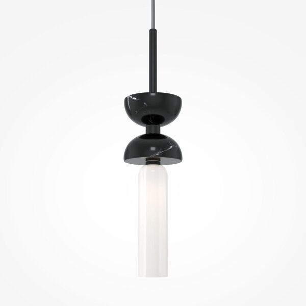 Lampe à suspendre métal verre rond D : 10 cm H : max. 336,5 cm
