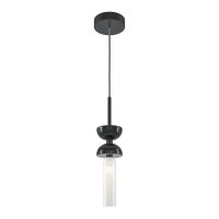 Lampe à suspendre métal verre rond D : 10...