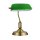 Lampe de banquier métal verre E27 36 cm en laiton vert MARC