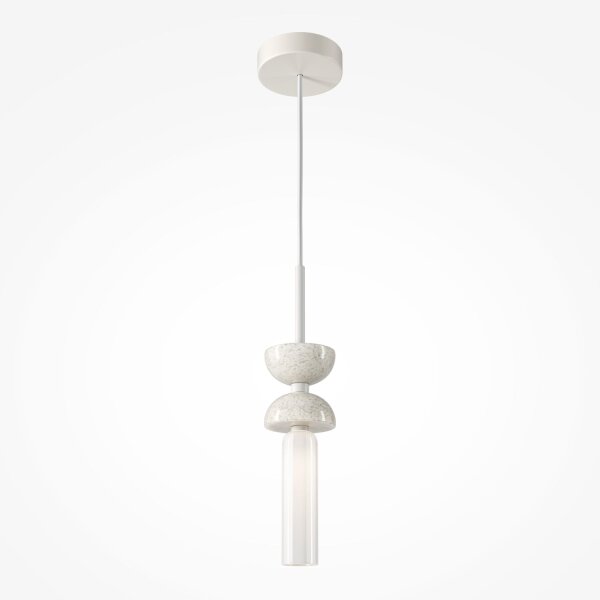 Lampe à suspendre métal verre G9 D : 10 cm rond Moderne MARIA
