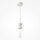 Lampe à suspendre métal verre G9 D : 10 cm rond Moderne MARIA