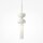 Lampe à suspendre métal verre G9 D : 10 cm rond Moderne MARIA