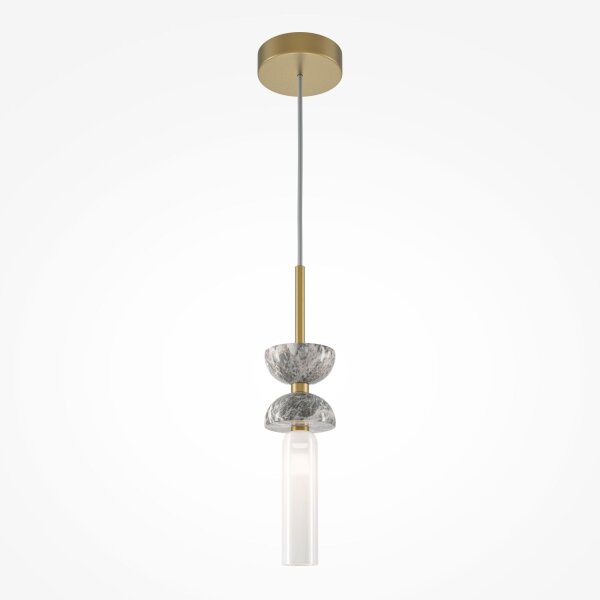 Lampe à suspendre verre métal G9 ronde D : 10 cm Moderne