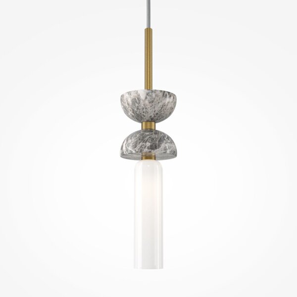 Lampe à suspendre verre métal G9 ronde D : 10 cm Moderne