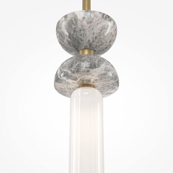 Lampe à suspendre verre métal G9 ronde D : 10 cm Moderne