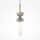 Lampe à suspendre verre métal G9 ronde D : 10 cm Moderne