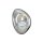 Applique métal verre hauteur 27,5 cm chrome brillant E14