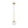 Lampe à suspendre verre métal E27 Ø 15 cm rond H : max. 150 cm