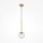 Lampe à suspendre verre métal E27 Ø 15 cm rond H : max. 150 cm