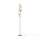 Lampadaire en métal 161,5 cm en or blanc (pierre) G9