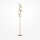 Lampadaire en métal 161,5 cm en or blanc (pierre) G9