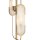Lampadaire en métal 161,5 cm en or blanc (pierre) G9