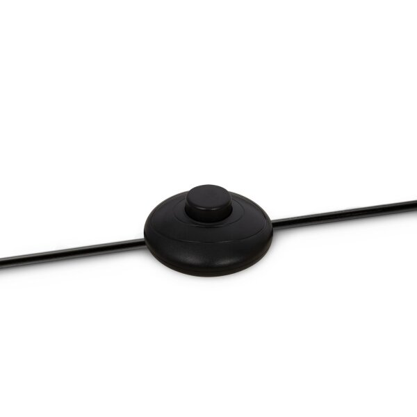 Lampadaire métal verre E14 139 cm de haut noir blanc