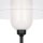 Lampadaire métal verre E14 139 cm de haut noir blanc