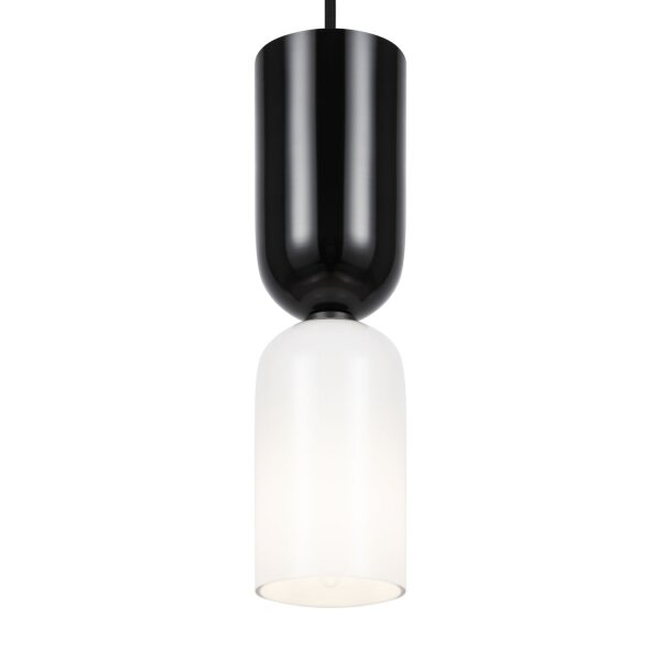 Lampe à suspendre métal verre E14 ronde Ø 8 cm H : max. 232 cm