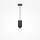 Lampe à suspendre métal verre E14 ronde Ø 8 cm H : max. 232 cm