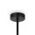 Lustre métal verre E14 largeur 90,6 cm noir blanc
