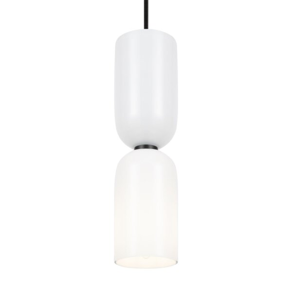 Suspension métal verre rond D : 8 cm H : max. 232 cm