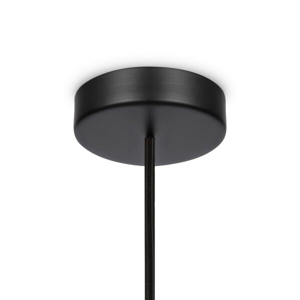 Suspension métal verre rond D : 8 cm H : max. 232 cm