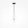 Suspension métal verre rond D : 8 cm H : max. 232 cm