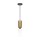 Lampe à suspendre métal verre E14 ronde D : 8 cm H : max. 232 cm