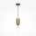 Lampe à suspendre métal verre E14 ronde D : 8 cm H : max. 232 cm