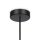 Lampe à suspendre métal verre E14 ronde D : 8 cm H : max. 232 cm