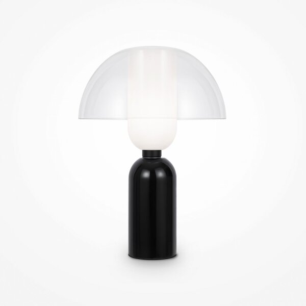 Lampe de table verre céramique E14 ronde D : 30 cm 42,5 cm