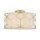 Lampe de plafond tissu métal E27 D : 43 cm en or naturel