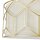 Lampe de plafond tissu métal E27 D : 43 cm en or naturel