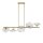 Suspension verre métal G9 H : max. 84,4 cm en laiton
