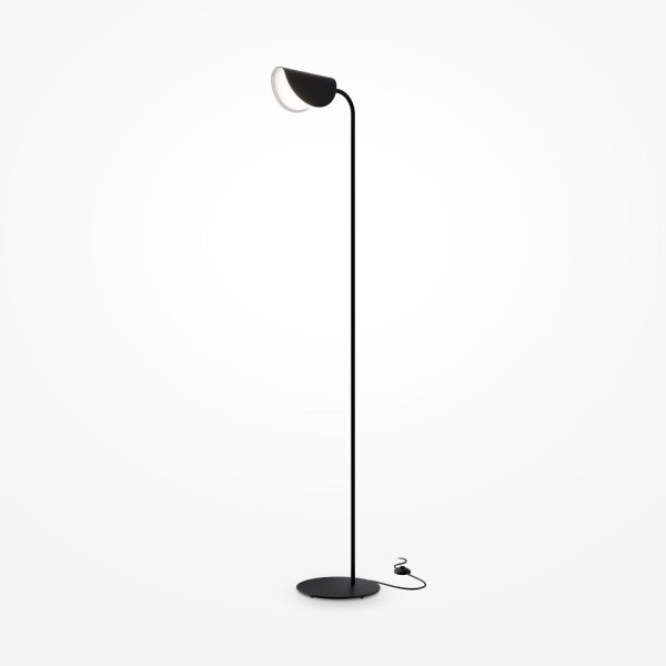 Lampadaire métal G9 140 cm noir Moderne NINA