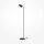 Lampadaire métal G9 140 cm noir Moderne NINA