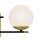 Applique Métal Verre E14 Largeur 44 cm 2 flammes Moderne