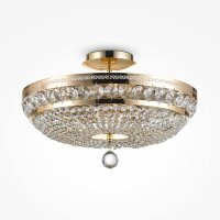Plafonnier en métal rond Ø 43,5 cm en or...