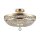 Plafonnier en métal rond Ø 43,5 cm en or antique E14