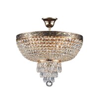 Lampe de plafond métal E27 D : 40 cm rond en or...