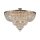 Plafonnier en métal rond D : 80 cm en or antique E27
