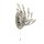 Applique avec interrupteur cristal H : 24 cm Chromé Clair 2x G9